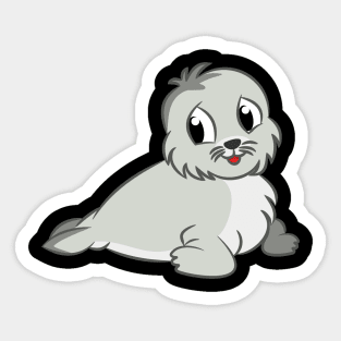 Cute and Adorable Seal Mammal Animal Sticker